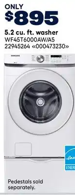 RONA Samsung 5.2 cu. ft. washer offer