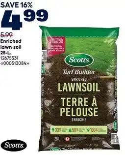 RONA Scotts Enriched lawn soil 25-L offer