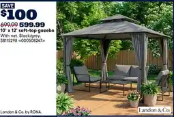 RONA Landon & Co by Rona 10' x 12' soft-top gazebo offer
