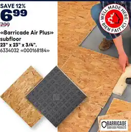 RONA Barricade Air Plus subfloor 23 x 23 x 3/4 offer