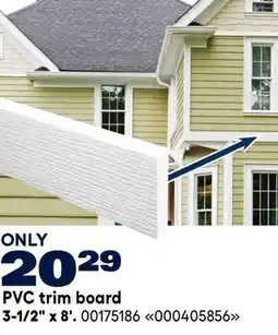 RONA Metrie PVC trim board 3-1/2 x 8' offer