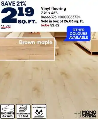 RONA Mono Serra Vinyl flooring 7.2 x 48 offer