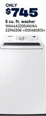 RONA Samsung 5 cu. ft. washer offer