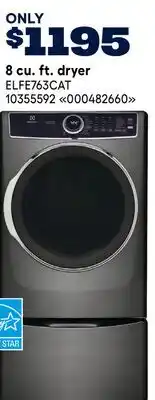 RONA Electrolux 8 cu. ft. dryer offer