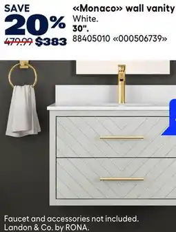 RONA Landon & Co. by RONA 30 wall vanity offer