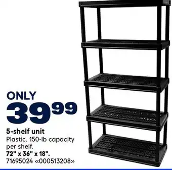 RONA VALU+ 5-shelf unit 72 x 36 x 18 offer