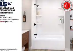 RONA All MAAX and TECHNOFORM shower walls offer