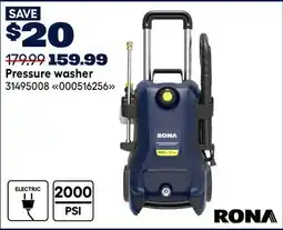 RONA Pressure washer offer