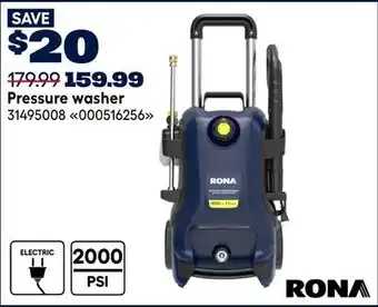 RONA Pressure washer offer