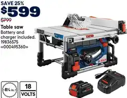 RONA BOSCH Table saw offer