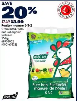 RONA Poultry manure 5-3-2 10-kg offer