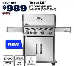 RONA Napoleon Rogue 525 propane gas grill offer