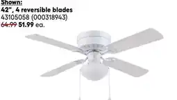 RONA Landon & Co. 42, 4 reversible blades ceiling fans offer