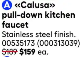 RONA Calusa pull-down kitchen faucet offer