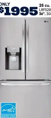 RONA LG 28 cu. ft. refrigerator offer