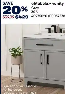 RONA Landon & Co by Rona Mabela vanity offer