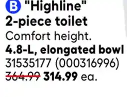 RONA KOHLER Highline 2-piece toilet offer