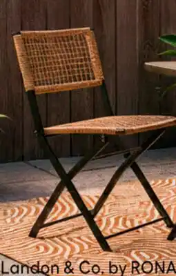 RONA Landon & Co. Folding wicker chair offer