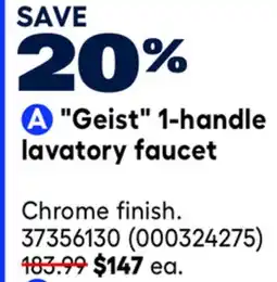 RONA DELTA Geist 1-handle lavatory faucet offer