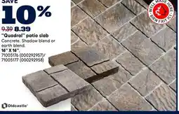 RONA Oldcastle Quadral patio slab 16 X 16 offer