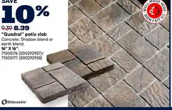 RONA Oldcastle Quadral patio slab 16 X 16 offer