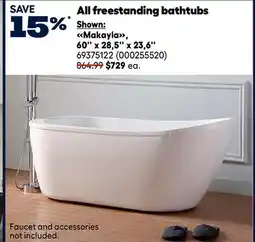 RONA Makayla Freestanding Bathtub offer