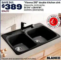 RONA BLANCO Vienna 210 double kitchen sink offer