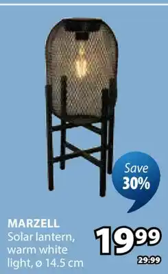 JYSK MARZELL Solar lantern offer