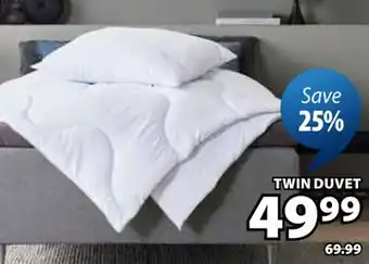 JYSK SOLA TWIN DUVET offer