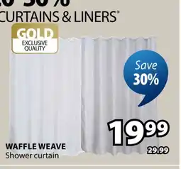 JYSK WAFFLE WEAVE Shower curtain offer