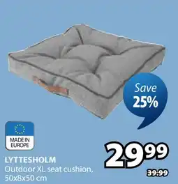 JYSK LYTTESHOLM Outdoor XL seat cushion offer