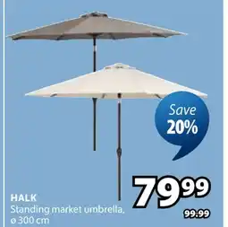 JYSK HALK Standing market umbrella offer