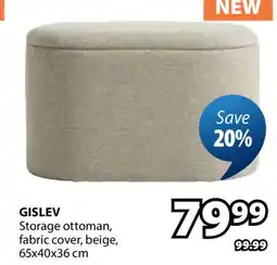 JYSK GISLEV Storage ottoman offer