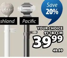 JYSK Pacific Curtain Rods offer