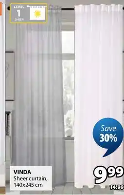 JYSK VINDA Sheer curtain offer