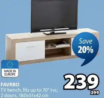 JYSK FAVRBO TV bench offer