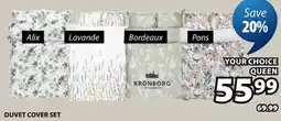 JYSK ALIX / LAVANDE / BORDEAUX / PONS DUVET COVER SET offer