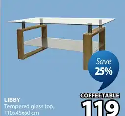 JYSK LIBBY Tempered glass top offer