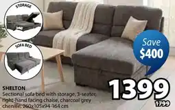 JYSK SHELTON Sectional sofa bed offer