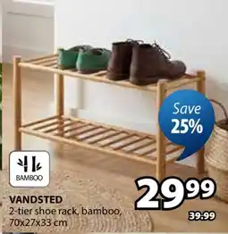 JYSK VANDSTED 2-tier shoe rack offer