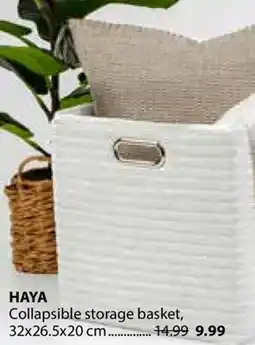 JYSK HAYA Collapsible storage basket offer