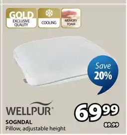 JYSK WELLPUR SOGNDAL Pillow offer
