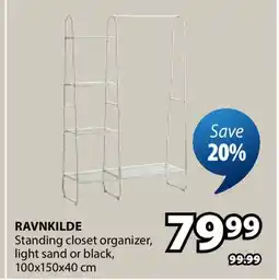 JYSK RAVNKILDE Standing closet organizer offer
