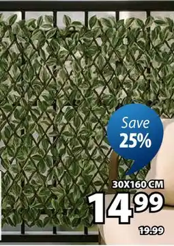 JYSK HOLMGER Expandable artificial plant fence offer