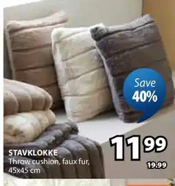 JYSK STAVKLOKKE Throw cushion offer