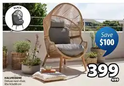 JYSK HALVREBENE Deluxe nest chair offer