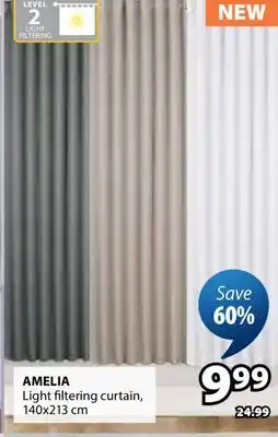 JYSK AMELIA Light filtering curtain offer