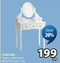 JYSK CONCORD Vanity offer