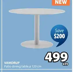 JYSK VAMDRUP Patio dining table offer