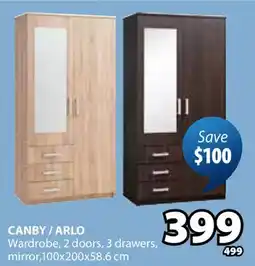 JYSK CANBY/ARLO Wardrobe offer